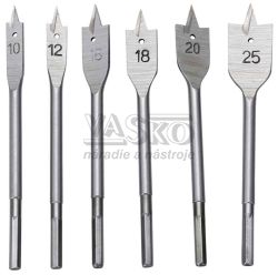 Sada plochch vrtkov do dreva 10, 12, 16, 18, 20, 25 mm, 6-dielna, GEKO