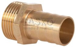 Mosadzn vsuvka na 19 mm hadicu, vonkaj zvit 3/4", GEKO