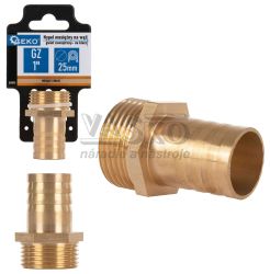 Mosadzn vsuvka na 25 mm hadicu, vonkaj zvit 1