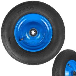 Nafukovacie koleso s loiskami, otvor 20 mm, priemer 39 cm, rka 8,5 cm, zelen, s oskou