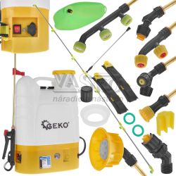 Postrekova� akumul�torov� 16 litrov s extra pr�slu�enstvom, akumul�tor 12V-8Ah, GEKO