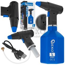 Postrekova� akumul�torov� 1 litrov�, akumul�tor 3.7V / 2000mAh, svetlo modr�, GEKO