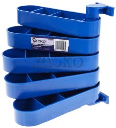 Box s 5 vkyvnmi zsobnkmi, vka 27 cm, dka 25 cm, rka zsobnka 8 cm, GEKO