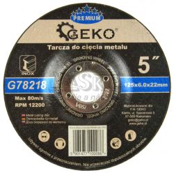 Brsny kot na kov a nerez 125 x 6,0 x 22,2 mm, GEKO