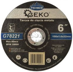 Rezn kot na kov a nerez 150 x 1,6 x 22,2 mm, GEKO