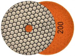 Brsny diamantov kot 125 mm, zrno 200 such zips, brsenie na sucho, GEKO