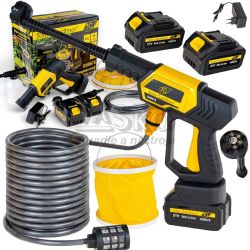 Akumulátorový vysokotlakový čistič, 500 W, tlak 7 barov, 3,7 l/min, 2 x 3Ah batéria, GEKO Akumulátorový vysokotlakový čistič, 500 W, tlak 7 barov, 3,7 l/min, 2 x 3Ah batéria, GEKO