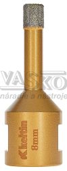 Vrtk diamantov korunkov, zvit M14 do uhlovej brsky priemer 8 mm, GEKO