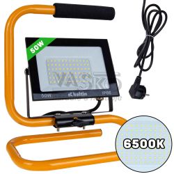 LED reflektor 50W so stojanom, studen� biela 6500K, KELTIN