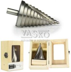 Vrtk stupovit pirlov 6-60 mm do plechu, HSS4241 krok 5mm, stopka 12 mm, MAR-POL