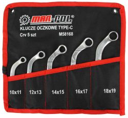 Sada okovch kov typ C, 10-19 mm 5-dielna, MAR-POL