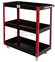 Voz�k na n�radie s 3 policami na kolieskach a s brzdou, MAR-POL