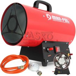 Teplogenertor plynov spotreba plynu 0,98kg/h, vkon 20kW, 500m3/h, MAR-POL