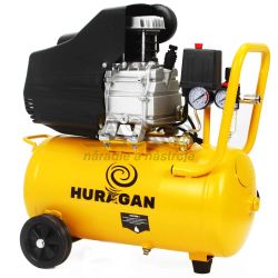 Kompresor olejov� 1-piestov� 1,5 kW, 216 l/min, 230V, vzdu�n�k 24 litrov, HURAGAN