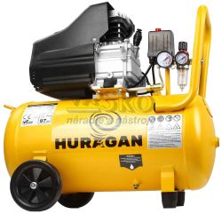 Kompresor olejov� 1-piestov� 1,5 kW, 220 l/min, 230V, vzdu�n�k 50 litrov, HURAGAN