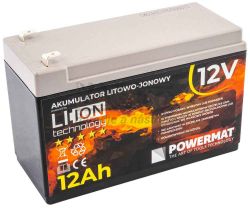 N�hradn� bat�ria pre akumul�torov� postrekova�, 12V, 12Ah, POWERMAT