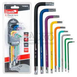 Sada farebných torx kľúčov T10-T50, 9-dielna, S2, TVARDY Sada farebných torx kľúčov T10-T50, 9-dielna, S2, TVARDY