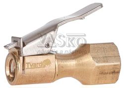 Mosadzn koncovka k pitoli na plnenie pneumatk s manometrom, 8 mm 1/4", TVARDY