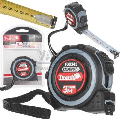 Meter zvinovac� 3m x 16mm bez magnetu, obojstrann�, I trieda presnosti, TVARDY