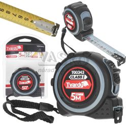Meter zvinovac 5m x 25mm bez magnetu, obojstrann, I trieda presnosti, TVARDY