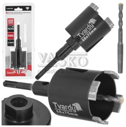 Vrtk diamantov korunkov so stredovm vrtkom, priemer 68 mm, upnanie SDS+, M16, TVARDY