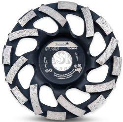 Brúsny diamantový kotúč 125x5x22,23 mm, segmentový typ-L, PROFI, TVARDY Brúsny diamantový kotúč 125x5x22,23 mm, segmentový typ-L, PROFI, TVARDY