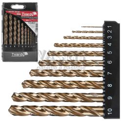 Sada kobaltovch vrtkov do kovu 10-dielna, 1,0-10,0 mm, TVARDY