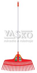Hrable na lstie oranov s hlinkovou KLIK nsadou 150 cm, 23-zubov, RAMP