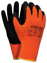 Ochrann rukavice WINTER DRACO zimn, zateplen, oranov, vekos 9, VASKO